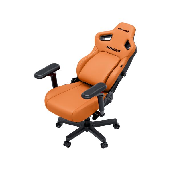 AndaSeat Chair Kaiser 4 V2, PVC leather, 6D-Armrests, orange