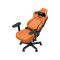 AndaSeat Chair Kaiser 4 V2, PVC leather, 6D-Armrests, orange