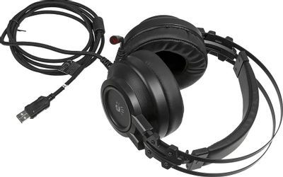 Headphones: A4Tech Bloody G525 Virtual 7.1 Surround Sound RGB Gaming Headset Black