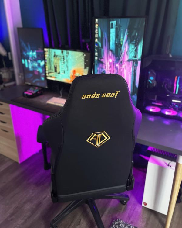 AndaSeat Chair Phantom 3, PVC leather, 1D-Armrests, black