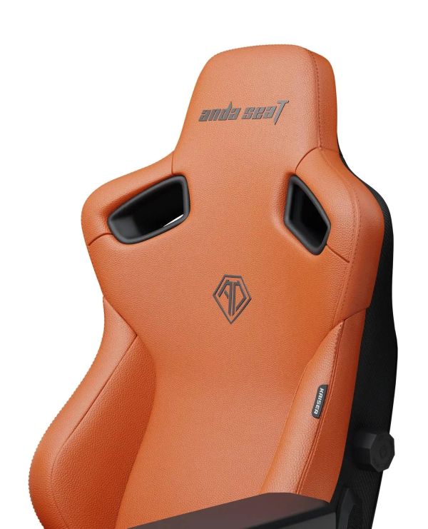 AndaSeat Chair Kaiser 3, PVC leather, 4D-Armrests, orange