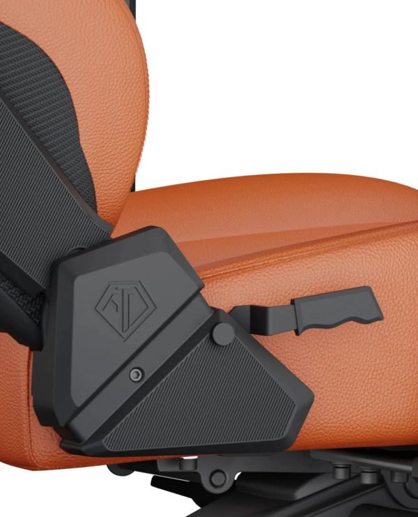 AndaSeat Chair Kaiser 3, PVC leather, 4D-Armrests, orange