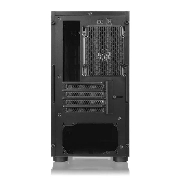 Versa H17, THERMALTAKE, CASE, Black, mATX, 1x120mm Fan, AIO 280mm, air 155mm, GPU 350mm, 2x3.5", USB 3.0x1, USB 2.0x2, Audio