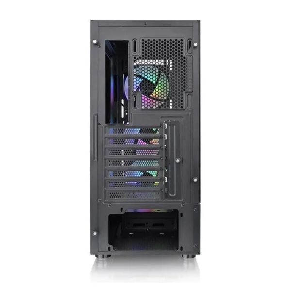 View 200 TG ARGB, THERMALTAKE, CASE, Black, ATX, 3x120mm ARGB Fans, AIO 360mm, air 166mm, GPU 330mm, 2x3.5", USB 3.0x2, Audi