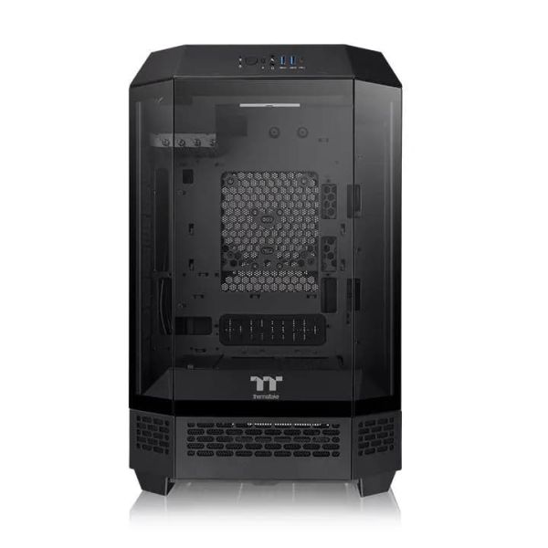 The Tower 300, THERMALTAKE, CASE, Black, mATX, 2x140mm Fans, AIO 420mm, air 210mm, GPU 400mm, 3x3.5”, Type-C, USB 3.0x2, Aud