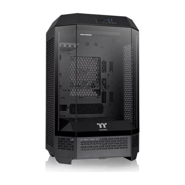The Tower 300, THERMALTAKE, CASE, Black, mATX, 2x140mm Fans, AIO 420mm, air 210mm, GPU 400mm, 3x3.5”, Type-C, USB 3.0x2, Aud