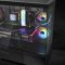 Zalman PC case Chronix V2 without PSU, 1xUSB3.0, 1xUSB2.0, 1x Type C, 2x120mm ARGB Reverse,  4x120mm ARGB, VGA 410mm, LCS ready, TG Side/Front Panel, ATX, black