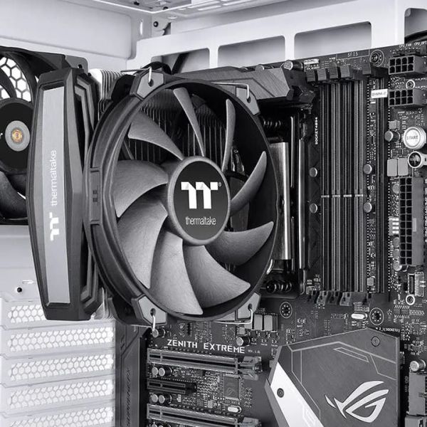 TOUGHAIR TRX40 Edition, ThermalTake, Air cooler, PWM 500~2000rpm/black, 140x78x160 mm, TDP 280 W, For AMD, CL-P095-PL14BL-A