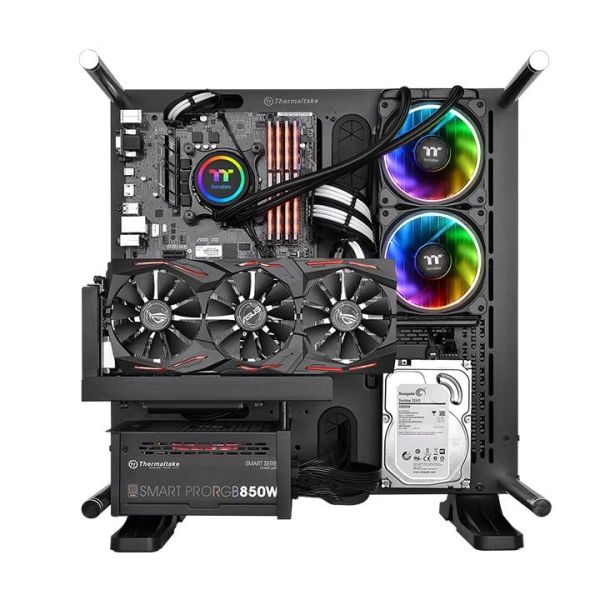 Floe Riing RGB 240 TT Premium Edition, ThermalTake Liquid Cooler, PWM, 12 V/ 5V, 3600 RPM, LGA 2066/2011-3/2011/1700/1200/1