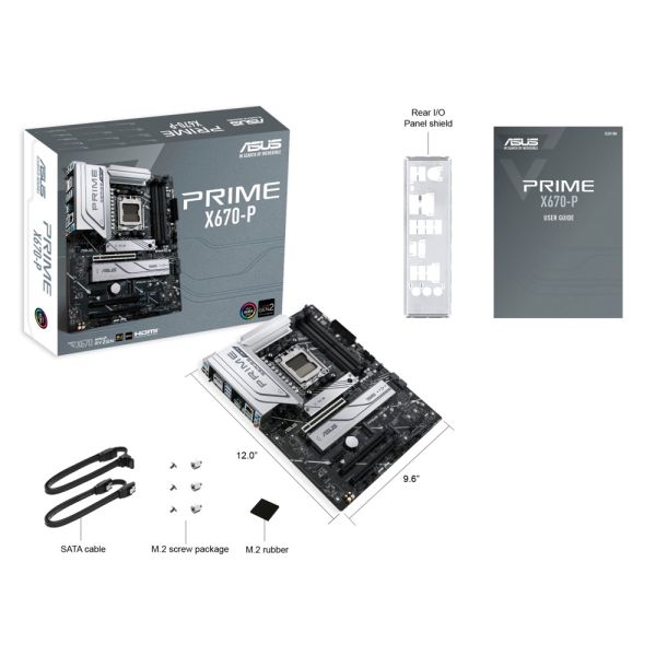 ASUS Motherboard PRIME X670-P sAM5 X670 4xDDR5 M.2 DP HDMI ATX