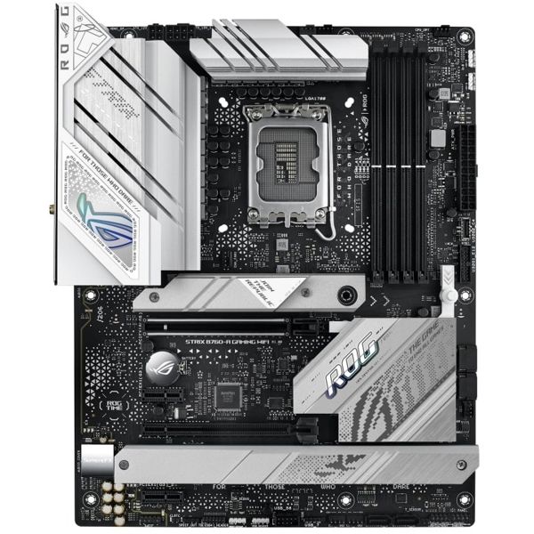 ASUS Motherboard ROG STRIX B760-A GAMING WIFI s1700 B760 4xDDR5 M.2 HDMI DP Wi-Fi BT ATX white