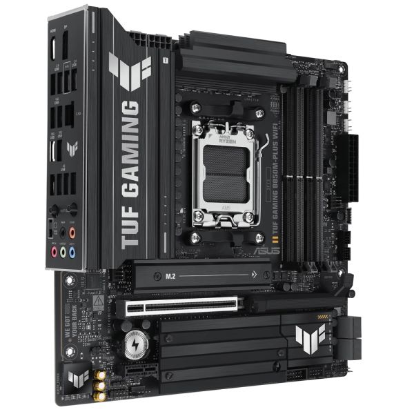 ASUS Motherboard TUF GAMING B850M-PLUS WIFI sAM5 B850 4xDDR5 M.2 HDMI DP Wi-Fi BT mATX