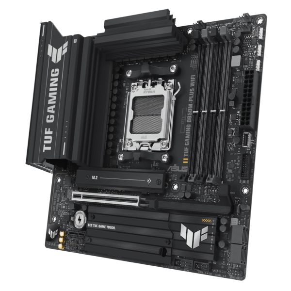 ASUS Motherboard TUF GAMING B850M-PLUS WIFI sAM5 B850 4xDDR5 M.2 HDMI DP Wi-Fi BT mATX
