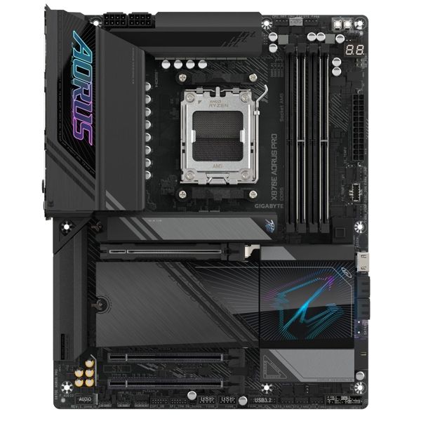 GIGABYTE Motherboard X870E AORUS PRO sAM5 X870 4xDDR5 M.2 HDMI DP Wi-Fi BT ATX
