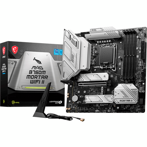 Motherboard MSI MAG B760M MORTAR WIFI II s1700 B760 4xDDR5 HDMI DP WiFi BT mATX