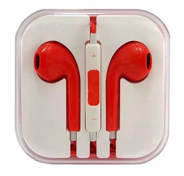 Earbuds Wired with 3.5 Red Wired