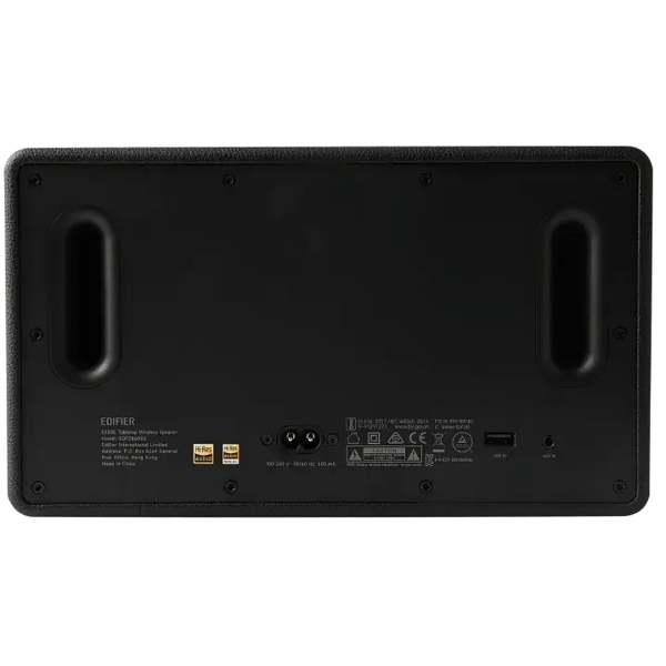 Speaker Edifier ES300, 60W, Bluetooth, Wi-Fi (Apple AirPlay), USB-A, AUX, Tabletop Speaker, Black