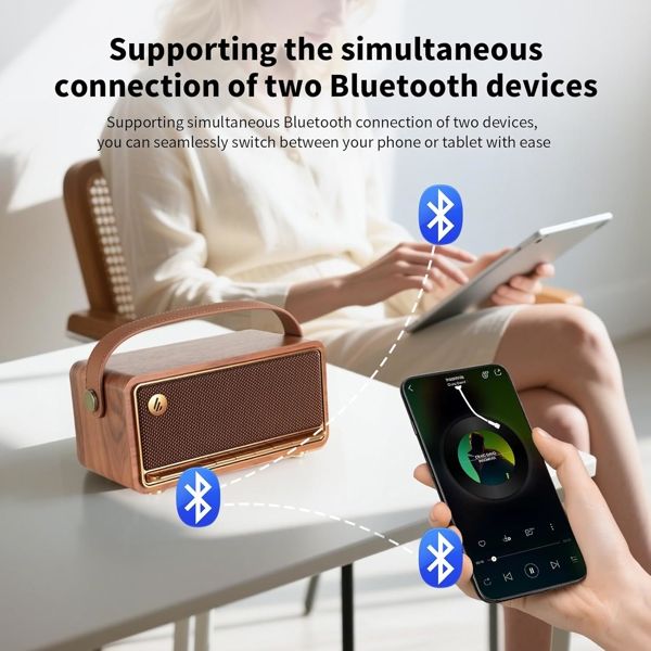 Speaker Edifier MP330, 40W, Bluetooth, USB-C, microSD, Speaker, Brown