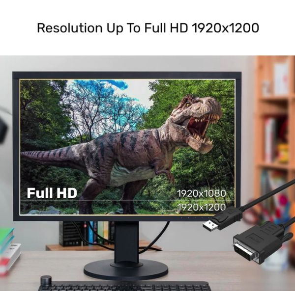 DisplayPort to DVI Cable