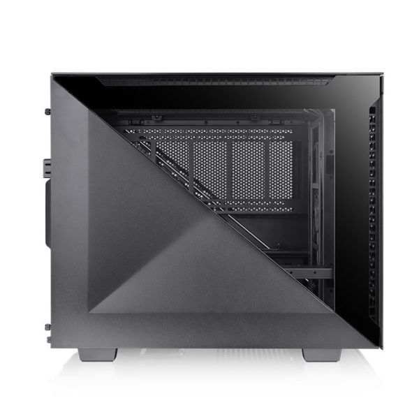 Divider 200 TG Air, THERMALTAKE, CASE, Black, mATX, 200mm+120mm Fans, AIO 280mm, air 185mm, GPU 340mm, 3x3.5", Type-C, USB 3