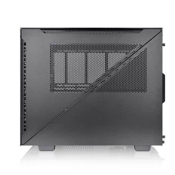 Divider 200 TG Air, THERMALTAKE, CASE, Black, mATX, 200mm+120mm Fans, AIO 280mm, air 185mm, GPU 340mm, 3x3.5", Type-C, USB 3