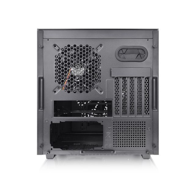 Divider 200 TG Air, THERMALTAKE, CASE, Black, mATX, 200mm+120mm Fans, AIO 280mm, air 185mm, GPU 340mm, 3x3.5", Type-C, USB 3