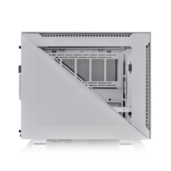 Divider 200 TG Snow, THERMALTAKE, CASE, White, mATX, 200mm+120mm Fans, AIO 280mm, air 185mm, GPU 340mm, 3x3.5", Type-C, USB