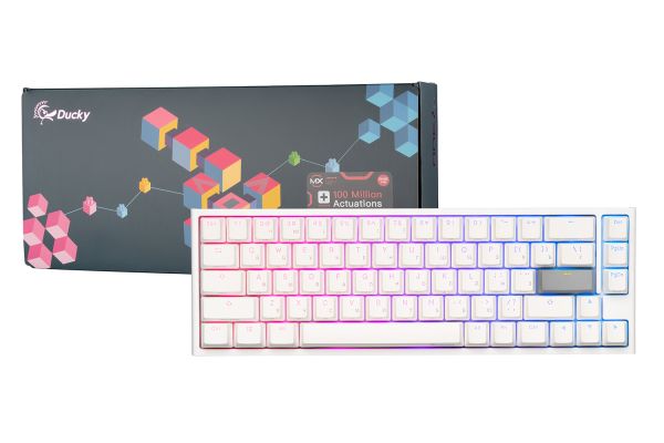 Keyboard Ducky One 2 SF Cherry Speed Silver RGB LED RU White