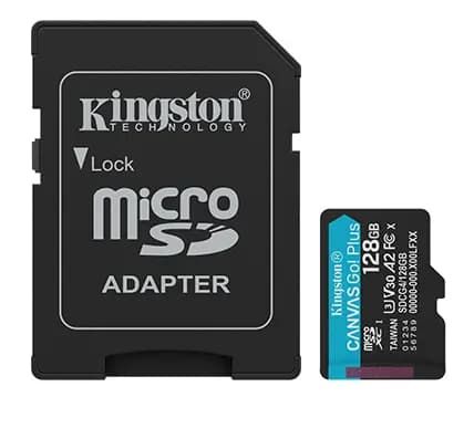 KINGSTON, SDCG4, 128GB, Canvas Go Plus Gen4 Memory Card