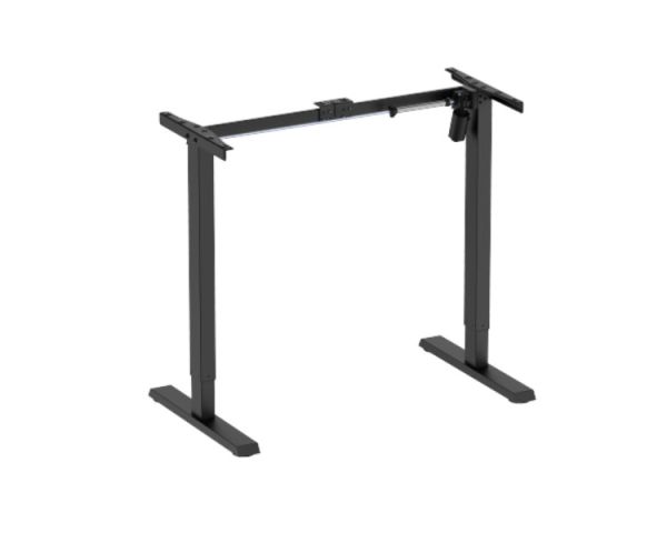 Electric Desk Leg: Vertex VX-SMSTD-01B Single-Motor Sit-Stand Desk (Frame Only)