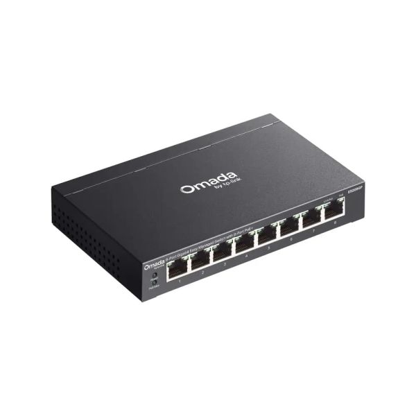 TP-Link, ES208GP, Switch, Omada 8-Port Gigabit Easy Managed Switch with 8-Port PoE+