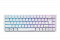 2E GAMING Membrane keyboard KG360 68key, USB-A/WL, EN/UA/RU, RGB, white