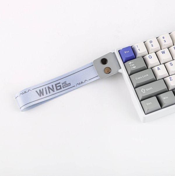 Keyboard: AULA WIN68 HE MAX RGB Wired Gaming Keyboard White/Gray/Blue (Wing Chun Magnetic Switch)