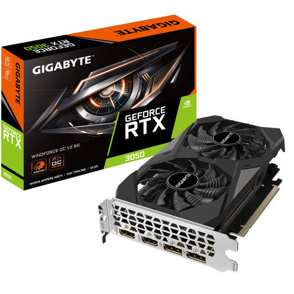 GIGABYTE Graphic Adapter GeForce RTX 3050 6GB GDDR6 WINDFORCE OC