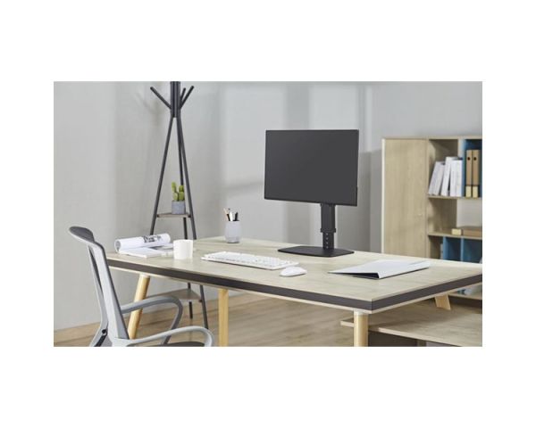 Monitor stand: Gembird MS-D1ST-02 Height adjustable full-motion monitor desk stand 17"-32" Black