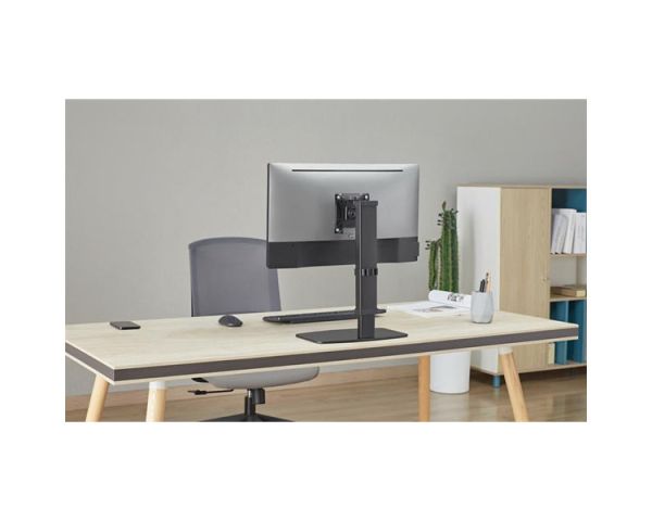 Monitor stand: Gembird MS-D1ST-02 Height adjustable full-motion monitor desk stand 17"-32" Black