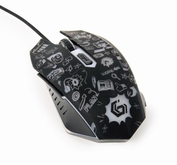Gembird MUS-6B-GRAFIX-01 black