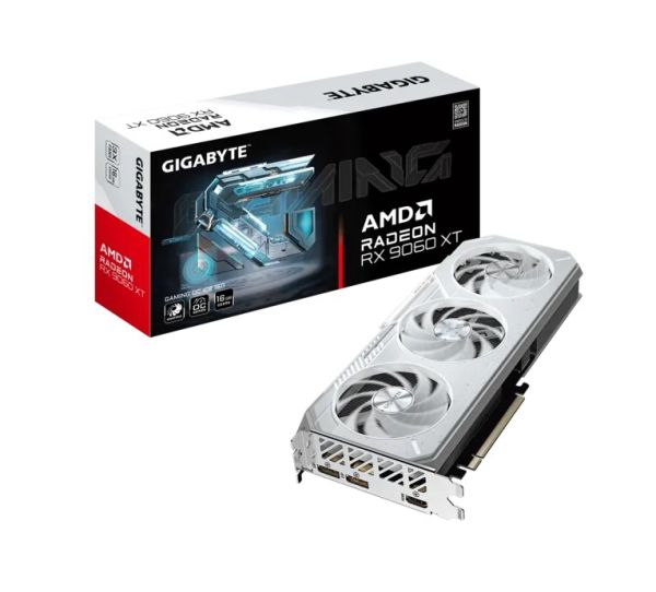 GIGABYTE Graphic Adapter Radeon 9060 XT 16GB GDDR6 OC ICE white