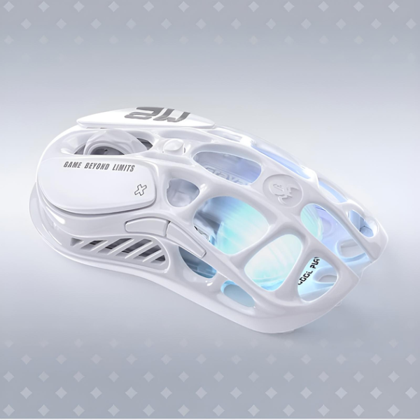 Mouse GravaStar Mercury M2, BT/WL/USB-A, RGB, Opaline White
