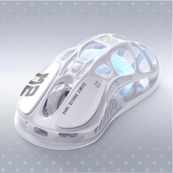 Mouse GravaStar Mercury M2, BT/WL/USB-A, RGB, Opaline White