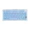 Keyboard GravaStar Mercury K1 80keys, GravaStar x Kailh Cheery Pink, EN, BT/WL/USB, Ice Blue
