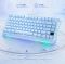 Keyboard GravaStar Mercury K1 80keys, GravaStar x Kailh Cheery Pink, EN, BT/WL/USB, Ice Blue