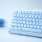 Keyboard GravaStar Mercury K1 80keys, GravaStar x Kailh Cheery Pink, EN, BT/WL/USB, Ice Blue