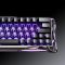 Magnetic keyboard GravaStar Mercury V60 Pro 60keys, GravaStar Blackcore, USB-A, 8k,RGB, GunMetal