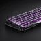 Mechanical keyboard GravaStar Mercury V75 Lite 75keys, Blackcore, USB-A, Transparent Black