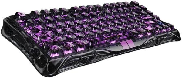 Mechanical keyboard GravaStar Mercury V75 Lite 75keys, Blackcore, USB-A, Transparent Black