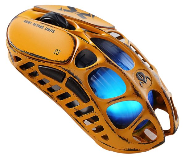 Mouse GravaStar Mercury X Pro, 8K, BT/WL/USB-A, RGB, Battle-Worn Yellow