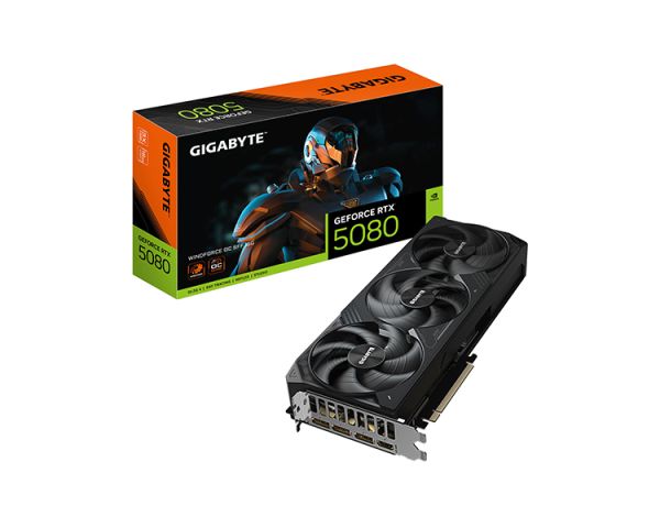 Video card: Gigabyte GeForce RTX5080 WINDFORCE OC SFF 16GB 256-Bit GDDR7