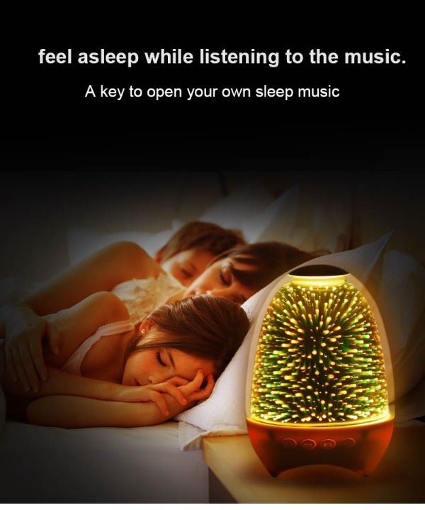 POWKIDDY Bluetooth Speaker LED Colorful Atmosphere