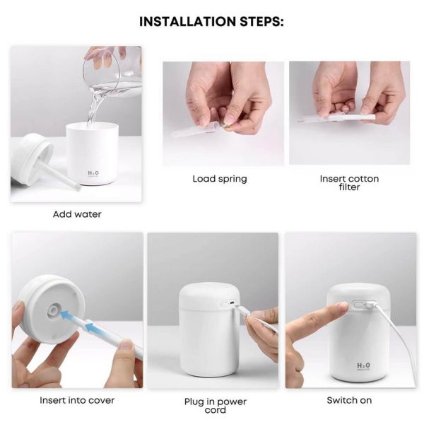 H2 O Usb Colorful Humidifier